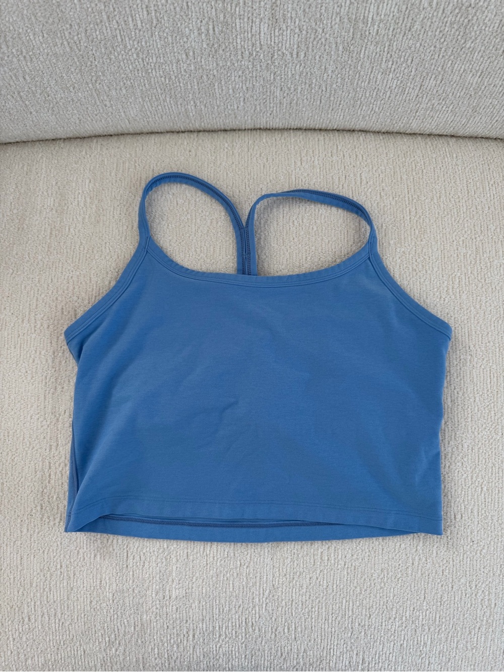 Beyond Yoga Blue Women's Cropped Tank Top